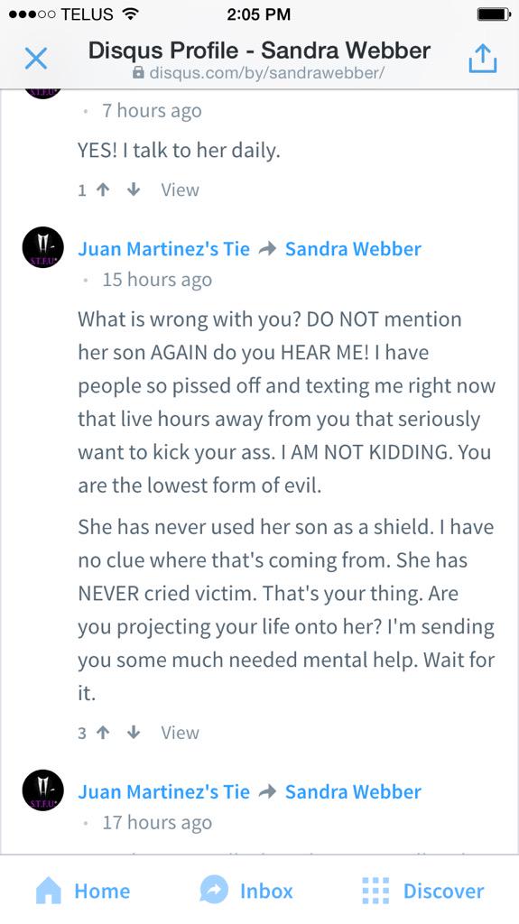 Mcdeadles's tweet photo. More Internet threats from Tie and her delusional sense of grandeur... http://t.co/hjljPVOtix