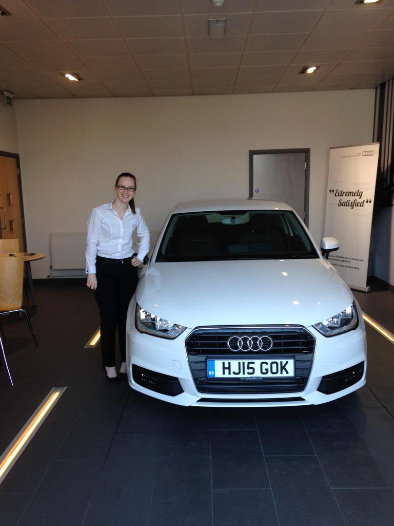 Gale_Lou's tweet photo. Loving my beautiful new car from @poole_audi Check out the registration @therealgokwan http://t.co/09jFByNDp8