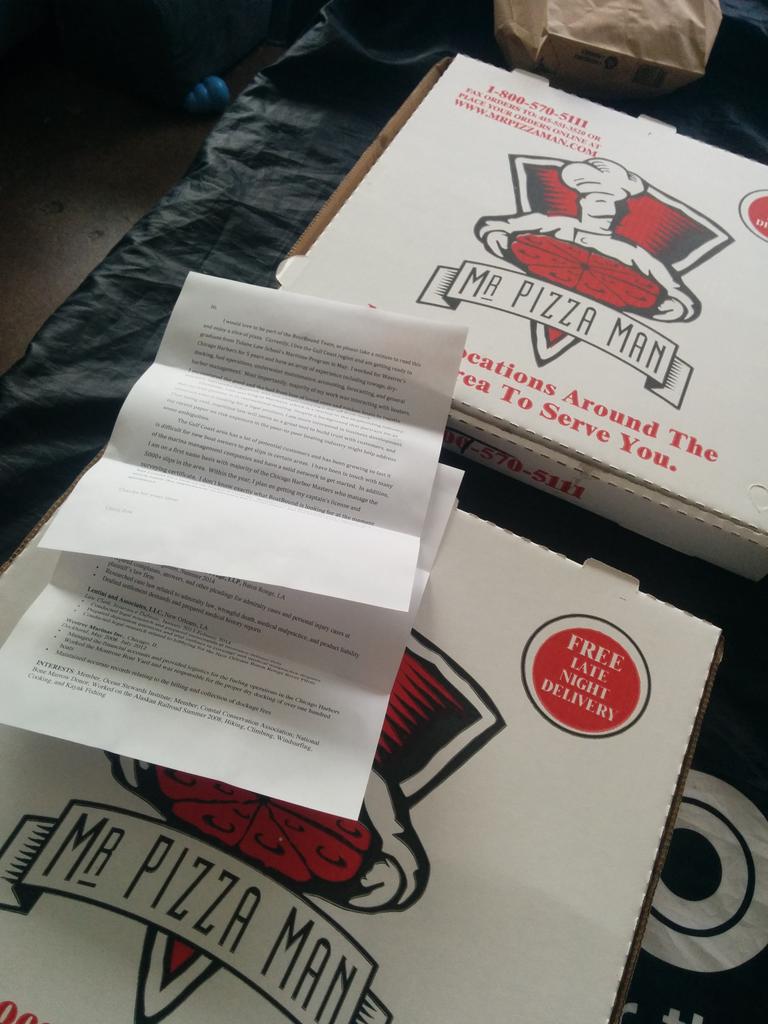 Sending pizza and a resume is a  guaranteed way to get yourself an interview. We'll be in touch #welldone #jobhacking