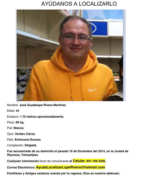 NorthZapa's tweet photo. #reynosafollow compartan es el director secuestrado de la UAT Rodhe en Reynosa Tam el 16/12/2014 http://t.co/Cjj3I2dxJ1"
