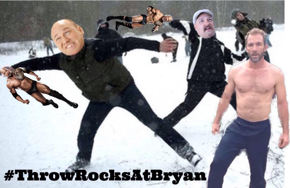 TenMinPod's tweet photo. Okay okay, that's enough throwing rocks at Bryan but thanks @chuck_rick for this #ThrowRocksAtBryan meme. http://t.co/UUkTY4mcYg