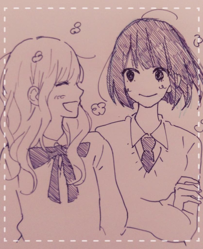 新しいペンを買ったのでSkype中にひたすら落書きφ(..) 