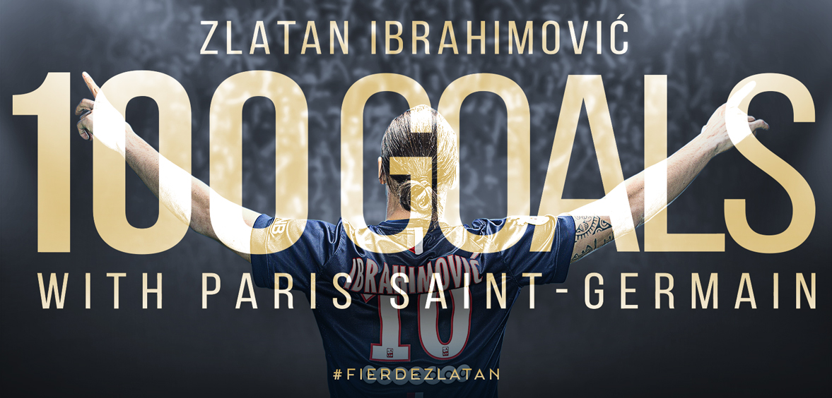 "<a href="/PSG_English/">Paris Saint-Germain</a>: 100 goals for <a href="/Ibra_official/">Zlatan Ibrahimović</a> with PSG!!! #proudofZlatan " proud of bae@Ibra_official !!!