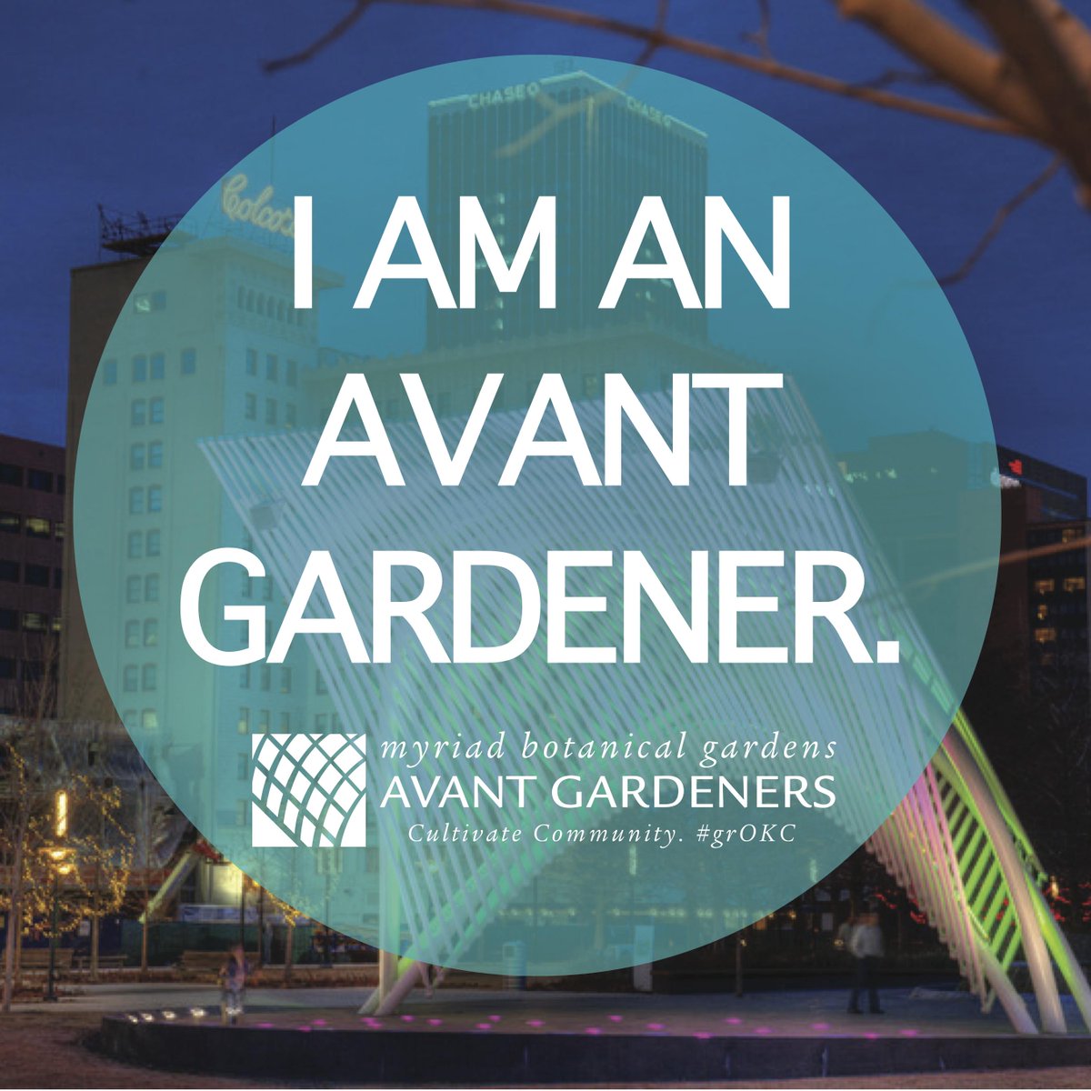 RachelNicole617's tweet photo. I love being an Avant Gardener and introducing friends to the beautiful urban oasis of the @myriadgardens! #grOKC http://t.co/ZTPVDQ4JZe