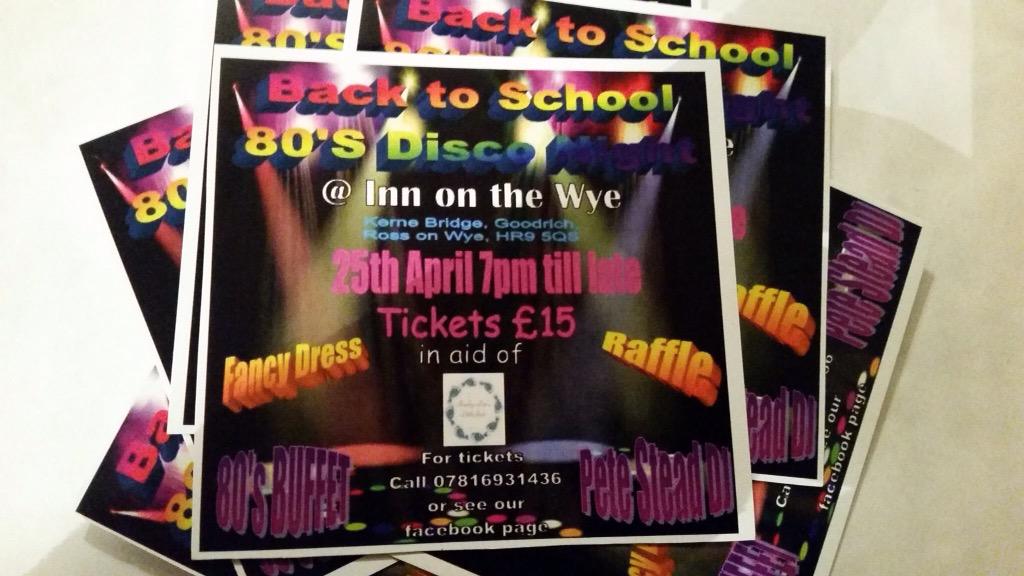 SomertonT's tweet image. Evening all, anybody fancy going back to the 80's for an evening &amp;amp; raising money for charity #forestofdeanhour