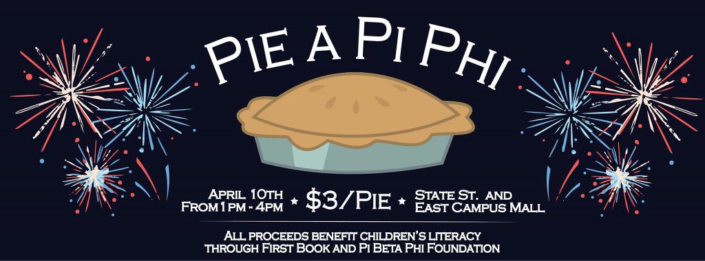 Come to our booth at State St &amp; East Campus Mall this Friday, and pie your favorite Pi Phis in the face for charity!