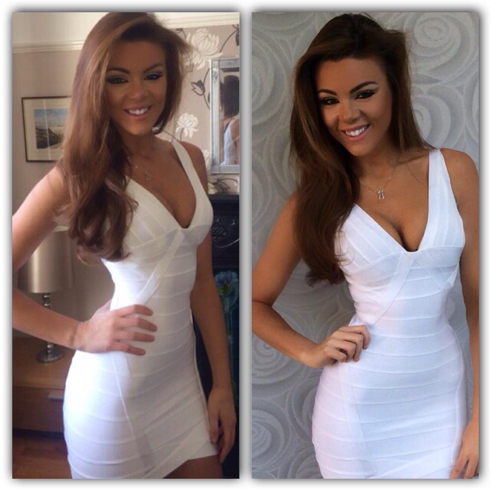 Becky looking stunning in our Jasmine dress. Also comes in black, red, hot pink, baby pink, navy and sky blue.
