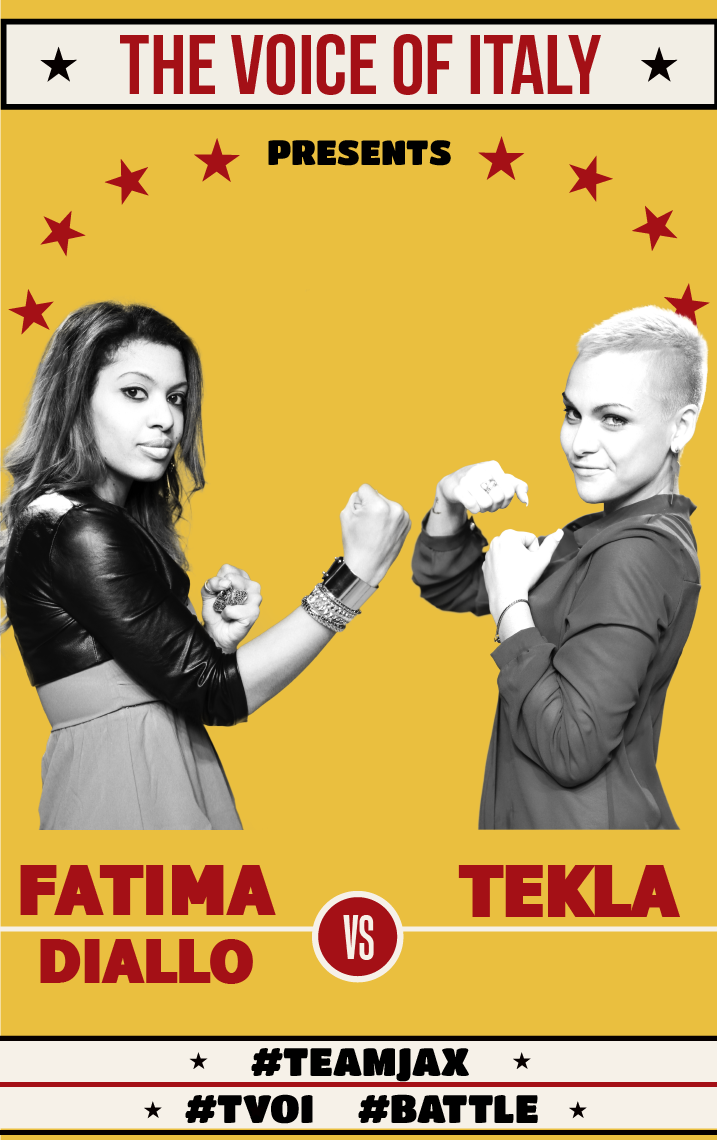 THEVOICE_ITALY's tweet photo. #TEAMLOSER! @TeklaBless VS @FatimaFaithy! #TVOI #BATTLE http://t.co/tz3WTSvNM9
