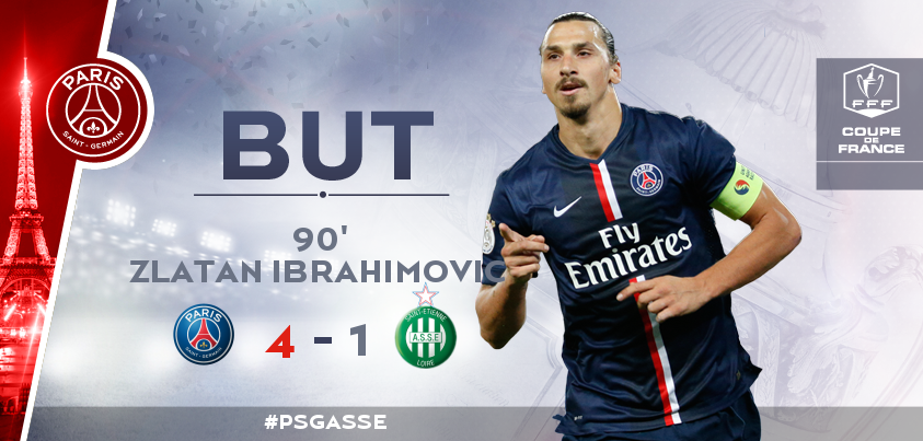 PSG_inside's tweet photo. 90' TRIPLE DE @Ibra_official !!!! #PSGASSE http://t.co/5HReHNSNaD