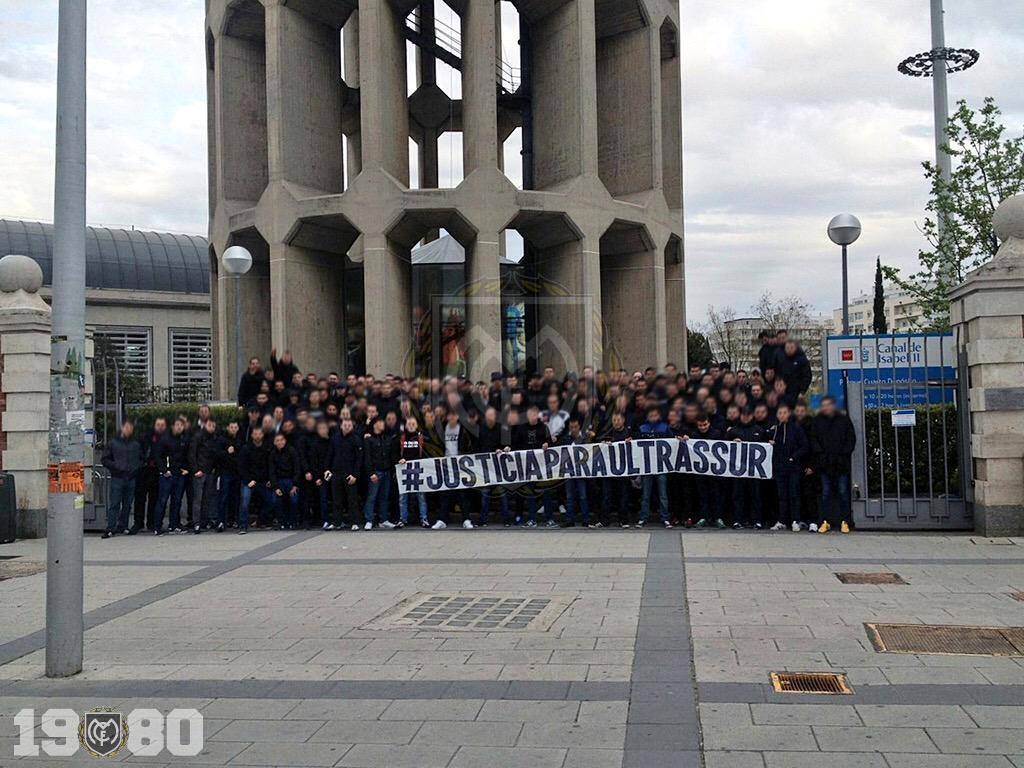FondoSur_1980's tweet photo. JUSTICIA PARA ULTRASSUR http://t.co/yu6MrowrHX