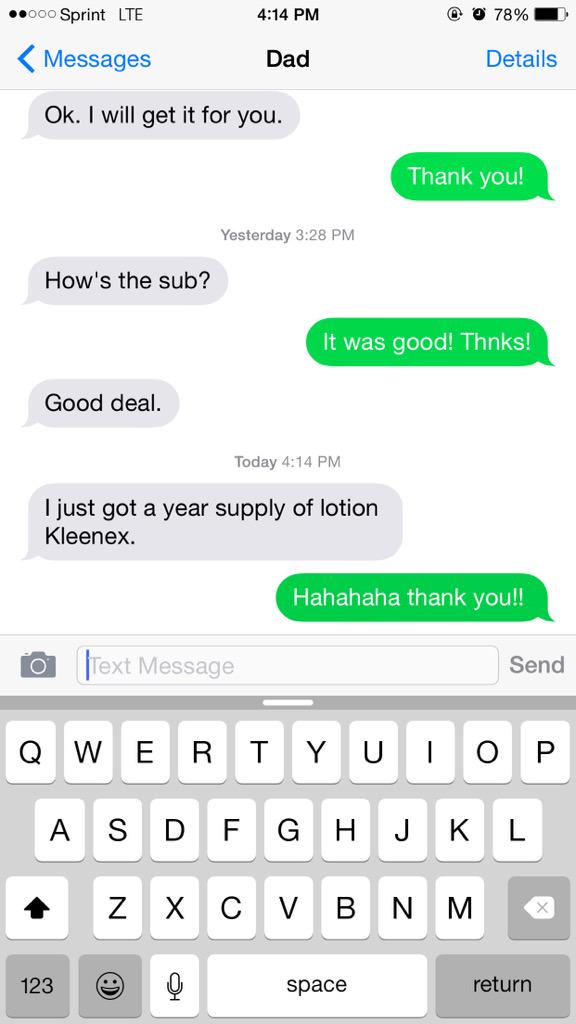 baileybonderson's tweet image. Lmao thanks dad #sickprobs