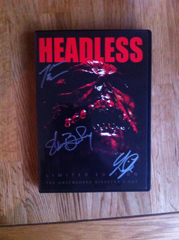 ZoboWithShotgun's tweet photo. Yayyyy my HEADLESS DVD from @Forbidden_Films arrived! Friday night viewing, sorted 👍 http://t.co/j6hLTbsQUC