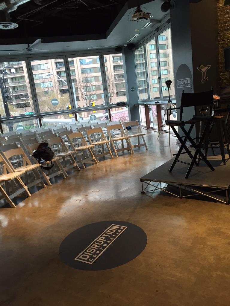 Kim_Blackburn's tweet photo. Can't wait for #tcsessionsdc to start. @TechCocktail @disruptioncorp http://t.co/SGzGPIUbeh
