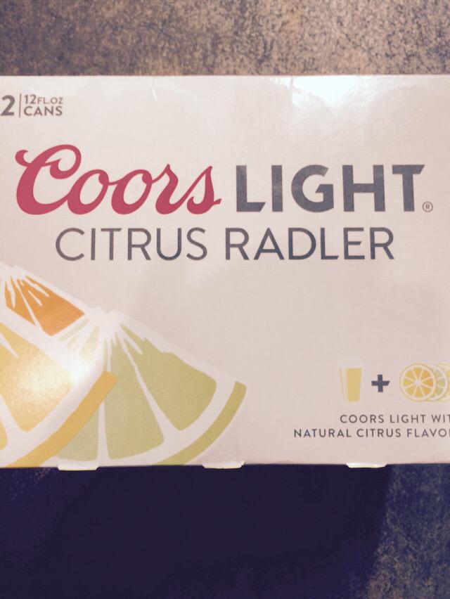 Coors Light Citrus Radler is here!