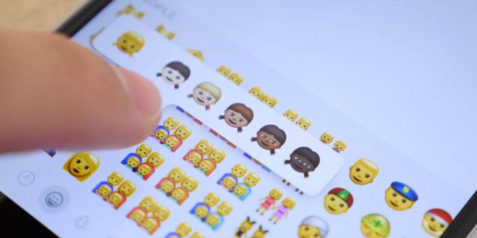 ELLEmagazine's tweet photo. Finally, diverse emoji are here! http://t.co/0Cdp5ilG02 http://t.co/lqj2GZ7Vcf