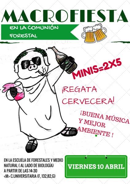 FIESTÓN el viernes en EUIT Forestal! #rt <a href="/PostureoCCINF/">Postureo CCINF</a> <a href="/Sr_Dios/">Dios</a> <a href="/IngenierosFFUUU/">INGENIERO ENFURECIDO</a> @DRCHenfurecido <a href="/TelecoEnfurece/">Teleco Enfurecido 📡</a>