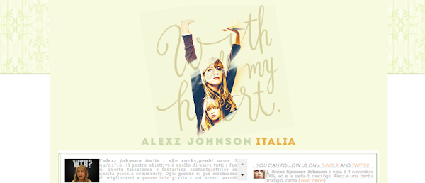 alexzjohnsonita's tweet photo. Forum interamente dedicato alla cantante/cantautrice/attrice @AlexzJohnson #JoinUs #Italia  http://t.co/Ksgk0QZ1dw http://t.co/qhAnHLCT98