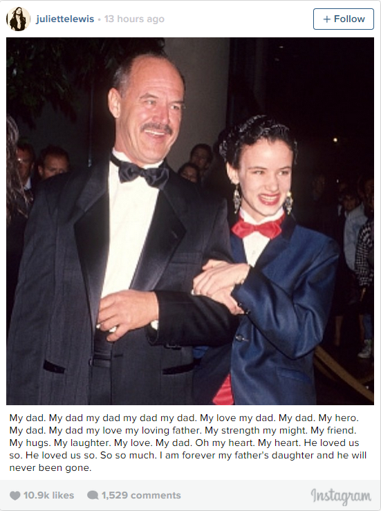 digoportal's tweet photo. #JulietteLewis inconsolable por la muerte de su padre. → http://t.co/UV52Ig5750 #digoCine #RIPGeoffreyLewis http://t.co/Epoa3SZGtz