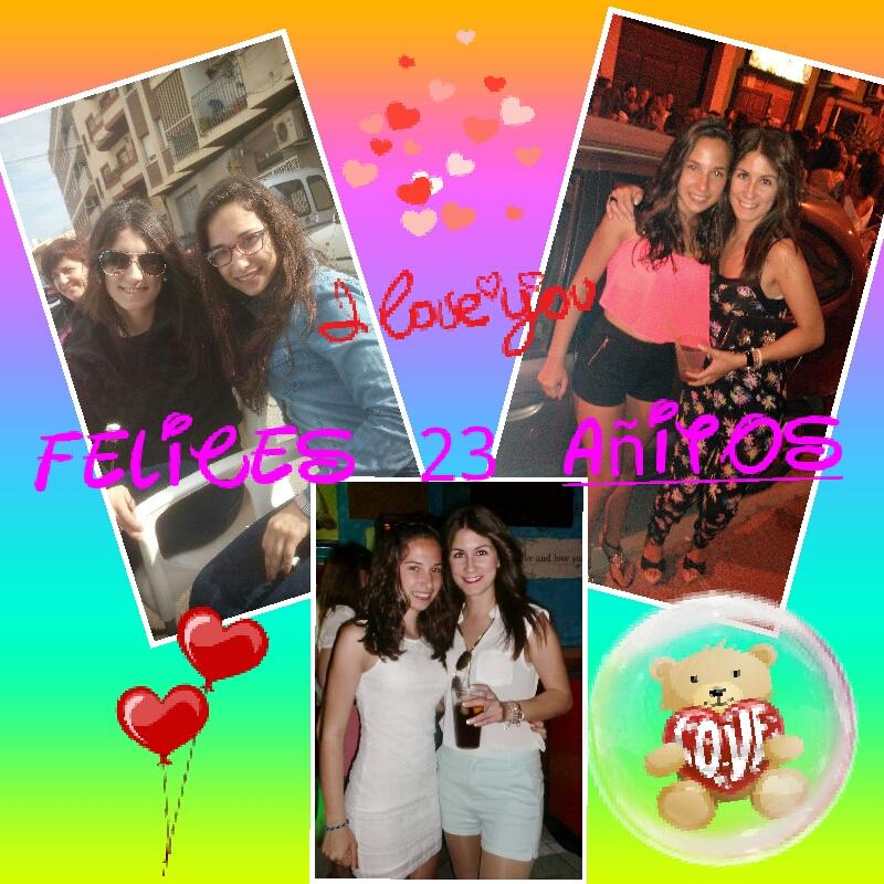 estefaniatrigue's tweet photo. Hay madre mía  que se me hace viejita uno de los pilares más importantes de mi vida Felices 23 añitos  😙 @FatyCano9 http://t.co/ofuZDRscLf