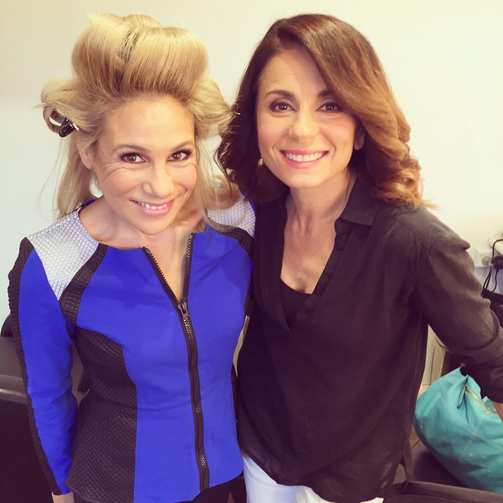 lisa_fernandez's tweet photo. I'm in make-up at @channel9 #sydney &amp; bump into one of my comedy idols OMG!!!!  @MaryCoustas1 @9NewsPerth @Mornings9 http://t.co/KUcQZJDuvH