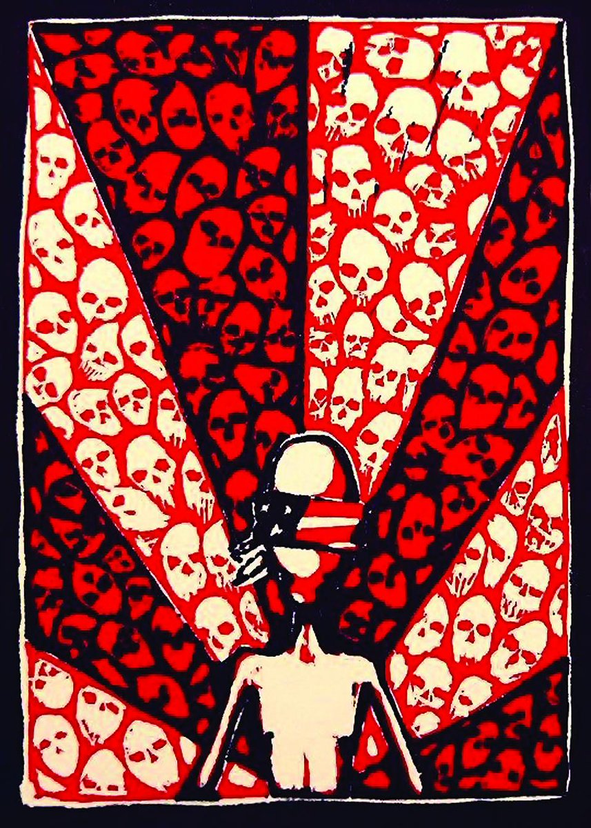 "The Innocent" Linoleum Print - 2005