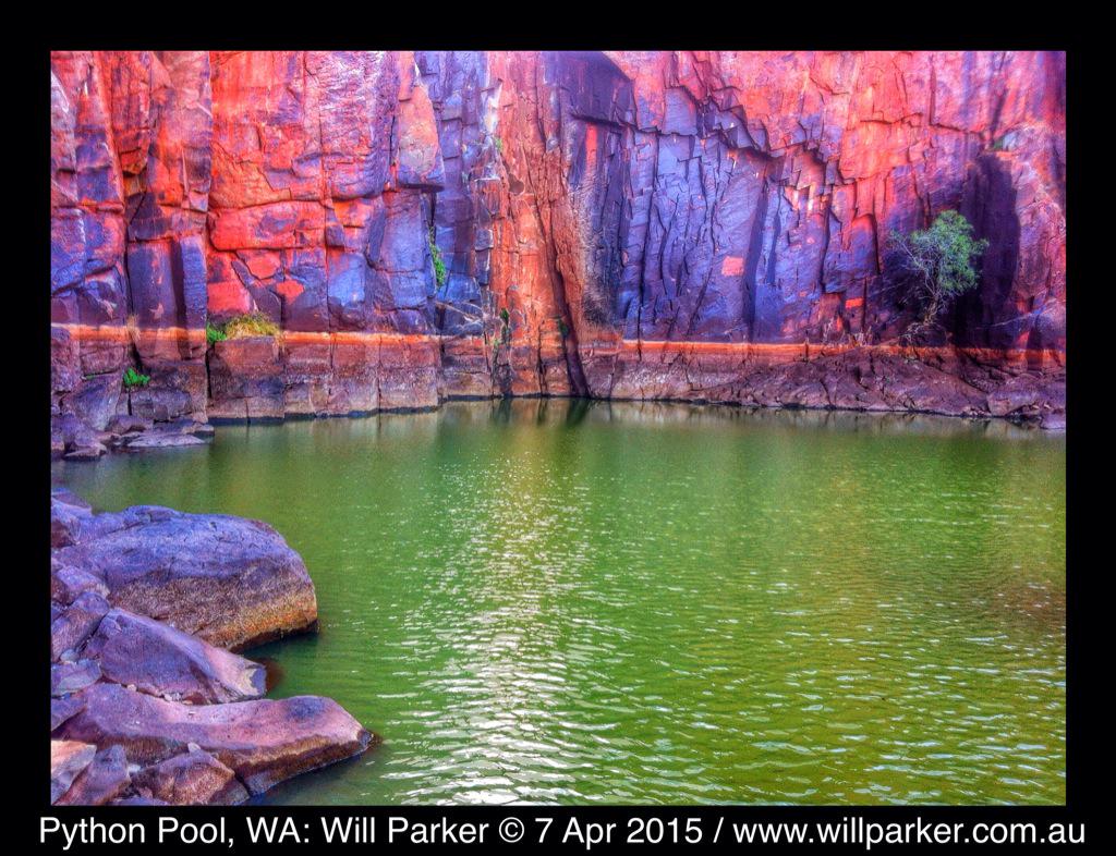 weXploretravel's tweet photo. Sitting at the bottom of a deep gorge is #Pythonpool, cool escape. @Wilderness_Aus @WestAustralia @austnorthwest http://t.co/AUrzED5fIH