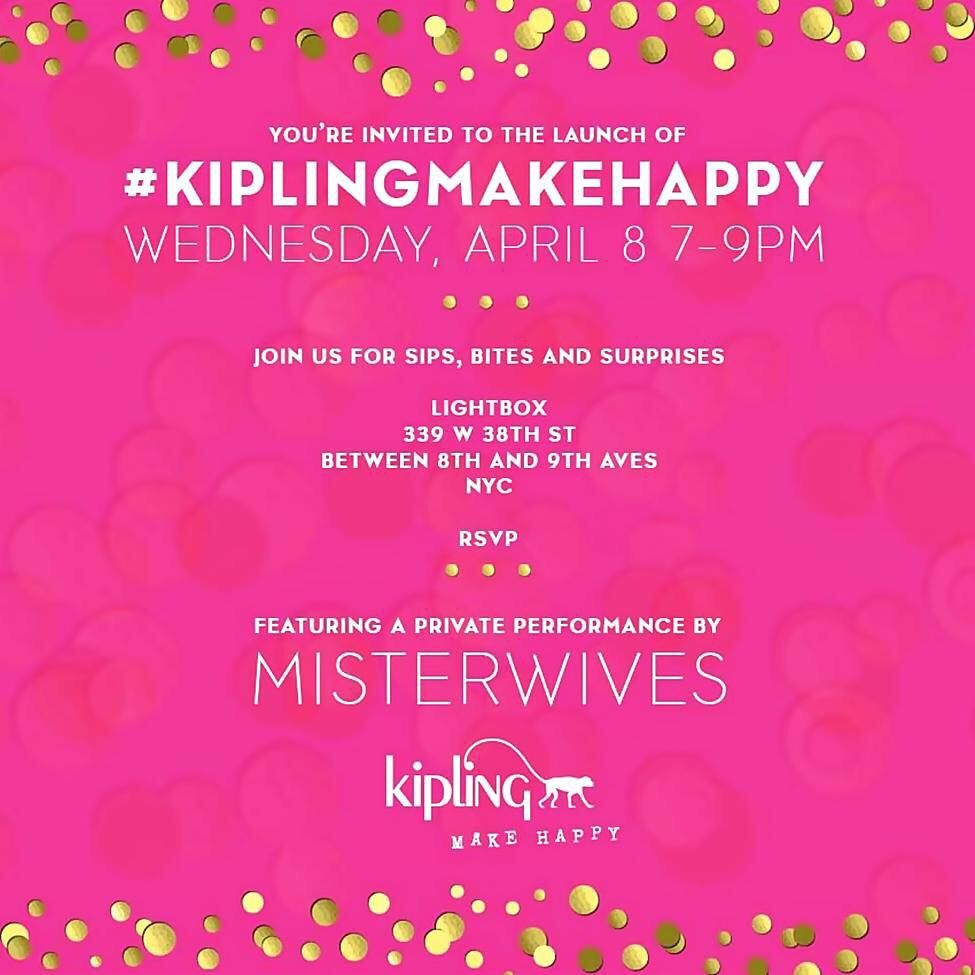 theNYsocialite's tweet image. At lightbox for #KiplingMakeHappy