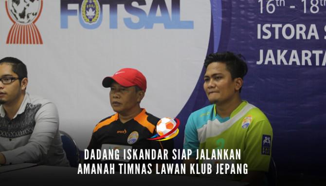 Dadang Iskandar Siap Jalankan Amanah Timnas Lawan klub Jepang bit.ly/1ILPeSu #FutsalNews