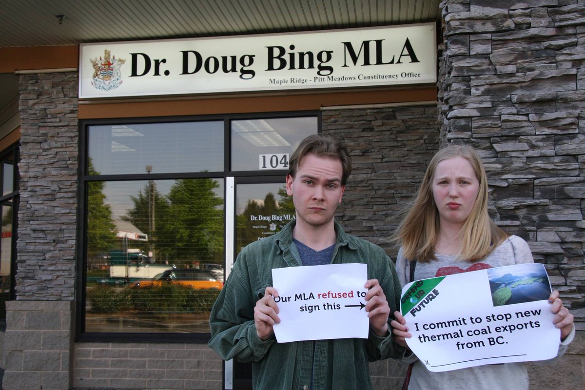 KidsFCA's tweet photo. Happy to hear @douglasbing will present petition. Disappointing he won't publicly stand up to big US coal: #bcpoli http://t.co/2NDHd8pA3v