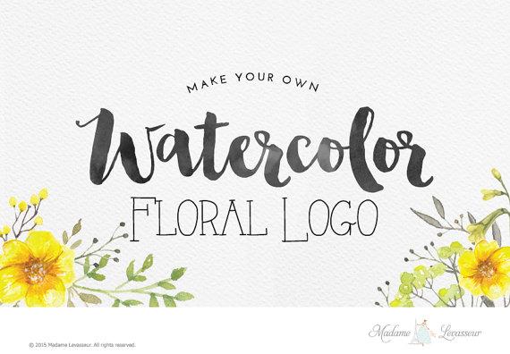 #AprilSpecial! @watercolor flower logo design #photography #wedding #wordpress #website #blog buff.ly/1c7x8Ag