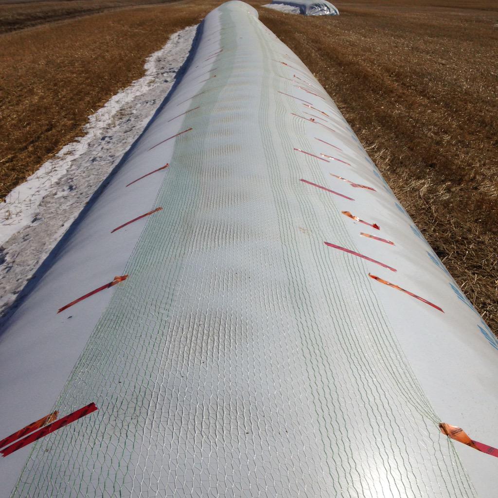 0 holes on oat bag with bale wrap. Very effective