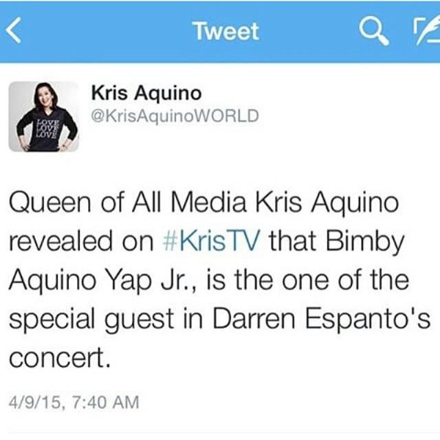 TheVoiceKidsPH's tweet photo. -I saw this on Twitter! #KrisAndBimbyTV #kristv #Darrenespanto #DBirthday #Darrenatics #DbirthdayONMAY #DBirthdayCo… http://t.co/UoKuITEgx6