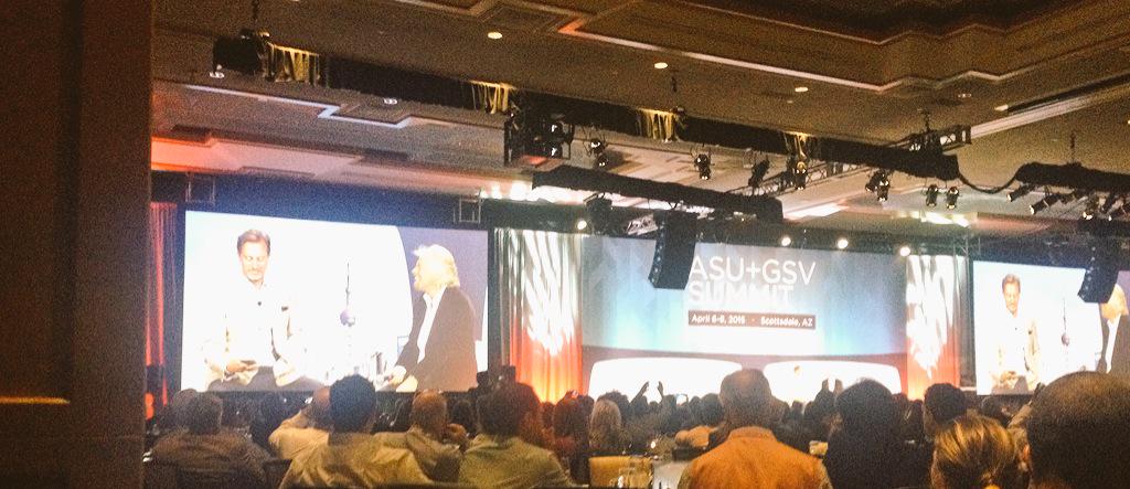 BridgeU's tweet photo. @richardbranson speaking at #asugsv2015 closing dinner #GSV2020Summit http://t.co/I2Pm23sowG