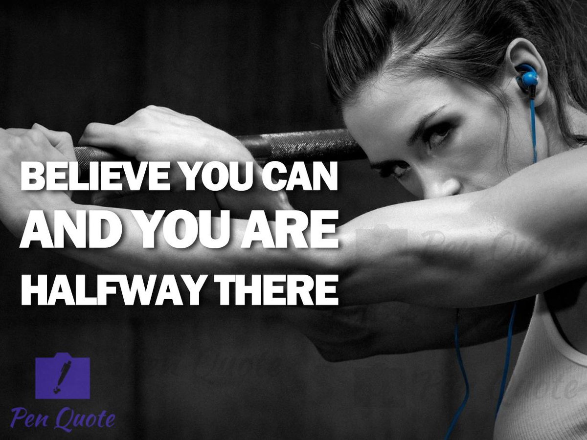 PenQuote's tweet image. #Believe you can and you are halfway there. Shop: goo.gl/LZZeiW
#MotivationalWednesday #gym #fitness