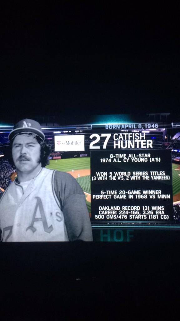  showing Catfish Hunter and North Carolina some love! Happy Birthday.   