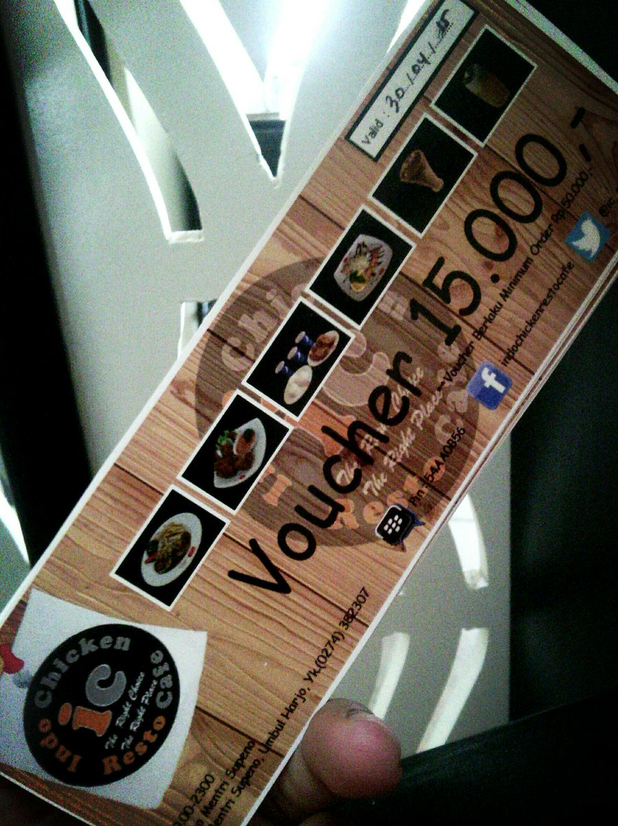 ic_caferesto's tweet photo. Pagi gaes.. Yuk dapetin #voucher diskon / potongan di IndoChicken Resto #April http://t.co/QaPTD6oL5I