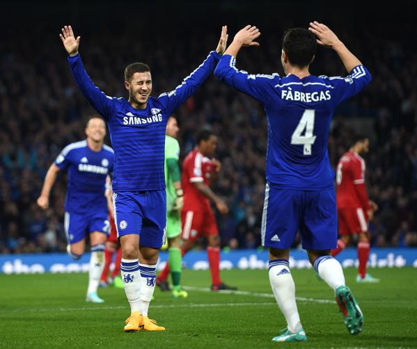 Eden Hazard (86) &amp; Cesc Fabregas (79) telah menciptakan peluang gol terbanyak di Premier League musim ini... #CFCIndo