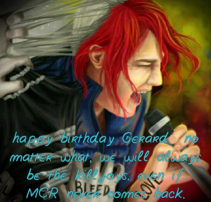 Happy birthday Gerard way. 