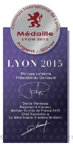 Ericwit's tweet image. De cuvee speciale chardonnay van Trichet-Didier wint een zilveren medaille op het Concours International de Lyon