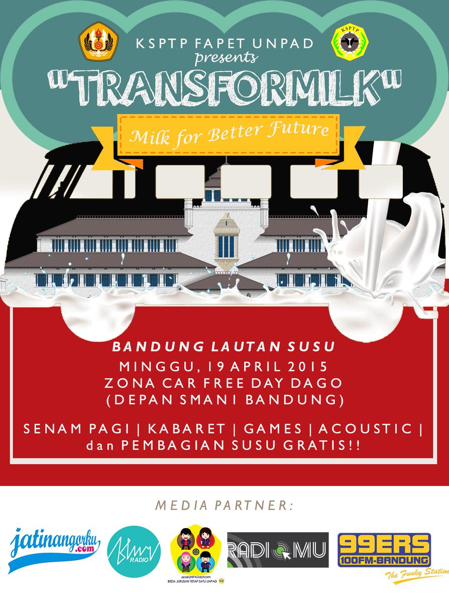 Halo tweeps :) <a href="/ksptp/">KSPTP Fapet Unpad</a> FAPET UNPAD mau mengadakan acara milkyway nih! <a href="/transformilk/">Milkyway 2015</a>