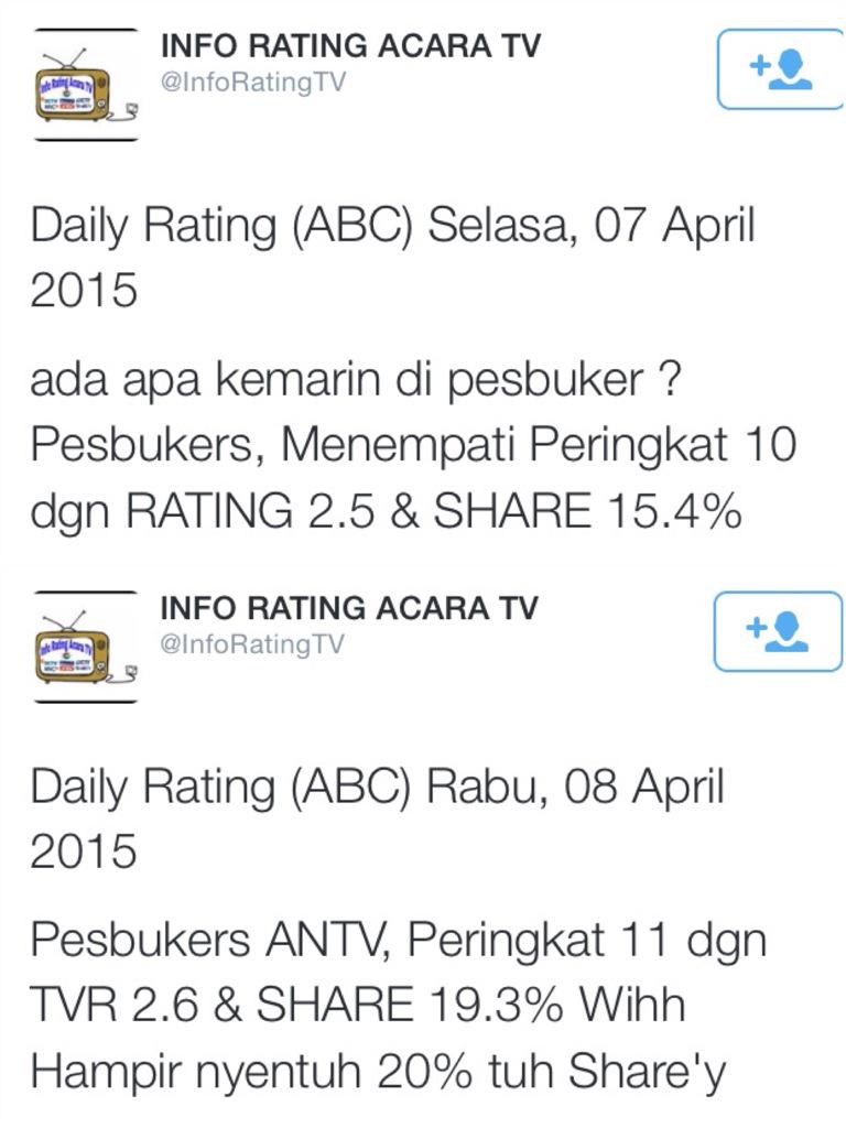 Raihantique's tweet photo. Pak produser ga mau ngakuin ky twitnya kemarin hhmm RT @Pink18xo: Terbukti siapa
sebenarnya yg Rating Maker :P
http://t.co/1GaLdzy6gX