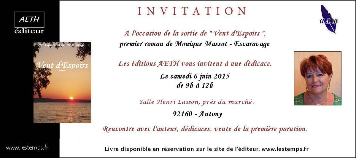 MoniqueMassot's tweet photo. INVITATION http://t.co/gXWhl4TVkf