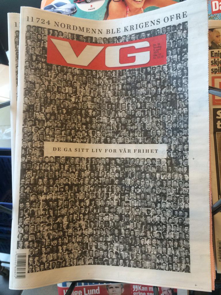 Mange gode forsider i dag, men VG har den beste.