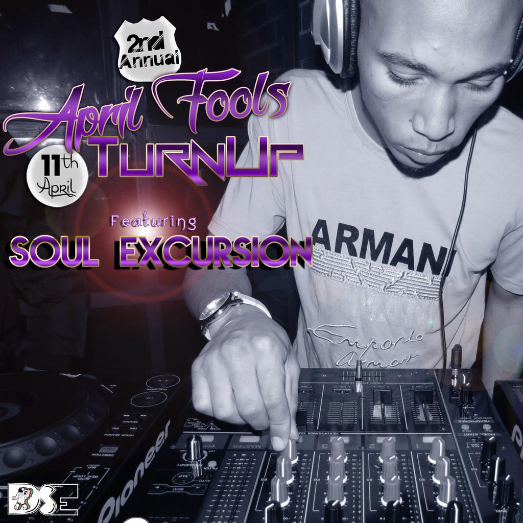EntertainmentDS's tweet photo. Catch HipHop Master 👑@Dj_Nate15 
And 
🔥@Soul_Excursion Turning Up at April Fools this Saturday 
#AprilFools #DSE #ALN http://t.co/bRmrPIYXKR