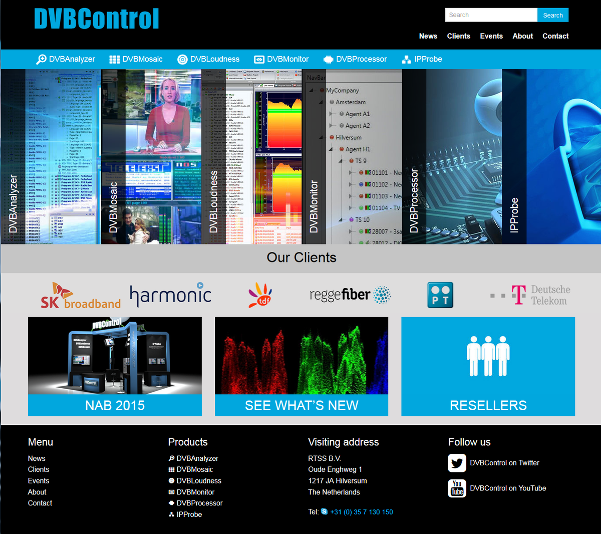 DVBControl's tweet photo. New @DVBControl website http://t.co/UUdlYA57de
Showing more information #DVBAnalyzer #DVBMosaic #DVBMonitor #IPProbe http://t.co/4EkyLcqIRt