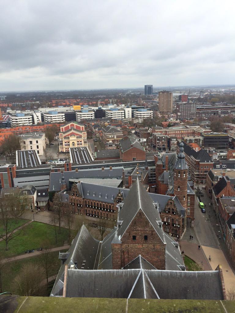 martinitoren's tweet photo. RT @michaeljessurun: Gister stond ik in het puntje van de Martinitoren foto's te maken, was mooi! http://t.co/h0WskHHnhy