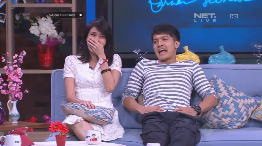 mdtvindonesia's tweet photo. Sudah hadir pasangan yg bakal bikin ngiri, @dhiniaminarti29 dan @dimasseto_1 Stay tune terus di @SarahSechan_NET yah! http://t.co/WmruuCbvXF