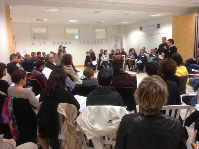 CyClaverie's tweet photo. Discours de l'hôte @fredericbretton #forumouvert #projetasso #territoire @blanchet_eric @valpaparelle @rooszjm http://t.co/BGwmAd4Pb1