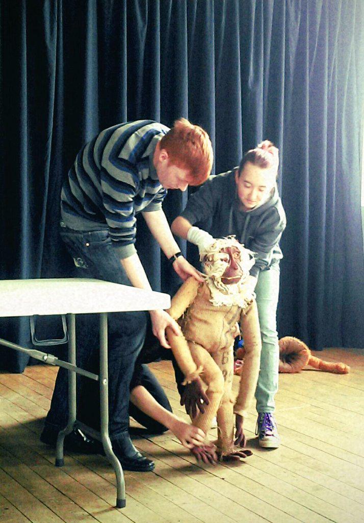 tftheatres's tweet image. Fab #EasterSession w/@PuppetPlace yesterday. Great fun had by all! Excited for our playwriting session today!