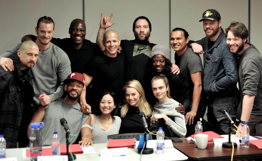 R2REEVIEW's tweet image. #SuicideSquad cast all together for the first time, or are they? Retweet if you know who's missing?
